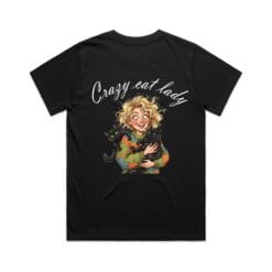 T-shirt dam "Crazy Cat Lady"